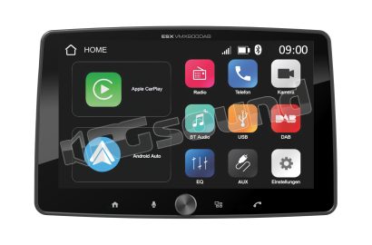 VMX900DAB Monitor multiangolare touchscreen 9", Apple CarPlay e Android Auto wireless ESX