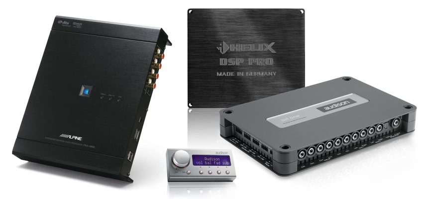 Amplificatori con DSP, processori audio e cablaggi